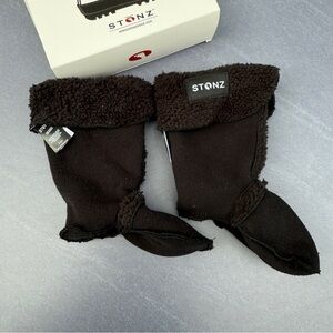Stonz Black Velour Fleece Rain Boot Liners Size 7T
